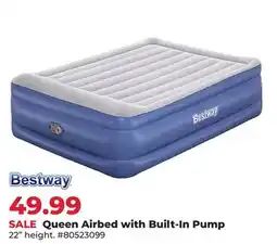 Runnings Queen Airbed with Built-In Pump offer