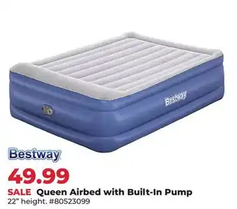 Runnings Queen Airbed with Built-In Pump offer