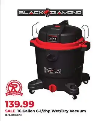 Runnings 16 Gallon 6-1/2hp Wet/Dry Vacuum offer