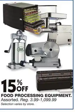 Blain's Farm & Fleet FOOD PROCESSING EQUIPMENT offer