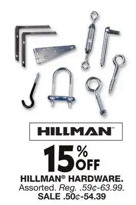 Blain's Farm & Fleet HILLMAN HARDWARE offer