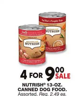 Blain's Farm & Fleet NUTRISH 13-OZ. CANNED DOG FOOD offer