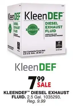 Blain's Farm & Fleet KLEENDEF DIESEL EXHAUST FLUID offer