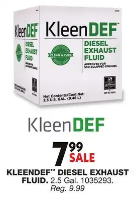 Blain's Farm & Fleet KLEENDEF DIESEL EXHAUST FLUID offer