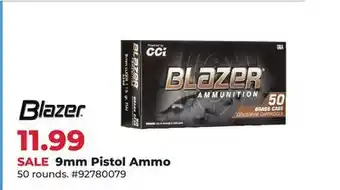 Runnings Blazer 9mm Pistol Ammo offer