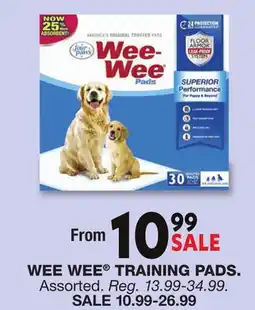 Blain's Farm & Fleet WEE WEE TRAINING PADS offer