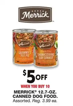 Blain's Farm & Fleet MERRICK 12.7-OZ. CANNED DOG FOOD offer