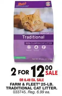 Blain's Farm & Fleet FARM & FLEET 25-LB TRADITIONAL CAT LITTER offer