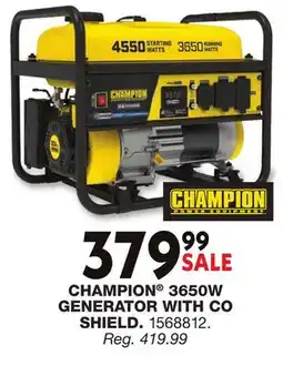 Blain's Farm & Fleet CHAMPION 3650W GENERATOR WITH CO SHIELD offer