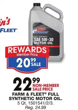 Blain's Farm & Fleet FARM & FLEET FULL SYNTHETIC MOTOR OIL offer