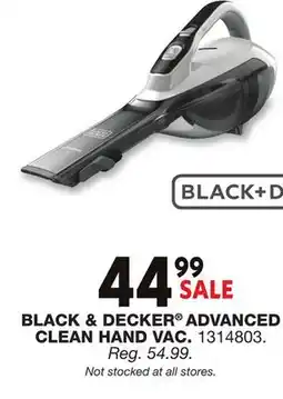 Blain's Farm & Fleet BLACK & DECKER ADVANCED CLEAN HAND VAC offer