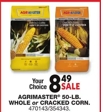 Blain's Farm & Fleet AGRIMASTER 50-LB. WHOLE or CRACKED CORN offer