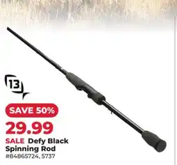 Runnings Defy Black Spinning Rod offer