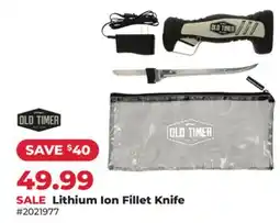 Runnings Old-timer Lithium Ion Fillet Knife offer