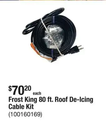 The Home Depot Frost King 80 ft. Roof De-Icing Cable Kit offer