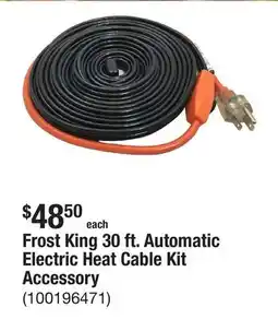 The Home Depot Frost King 30 ft. Automatic Electric Heat Cable Kit Accessory offer