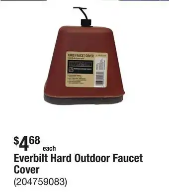 The Home Depot Everbilt Hard Outdoor Faucet Cover offer