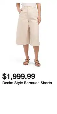 TJ Maxx Denim Style Bermuda Shorts offer