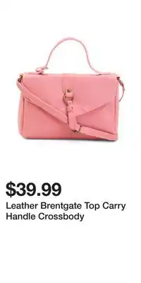 TJ Maxx Leather Brentgate Top Carry Handle Crossbody offer