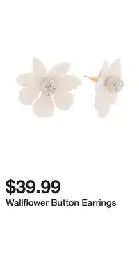 TJ Maxx Wallflower Button Earrings offer