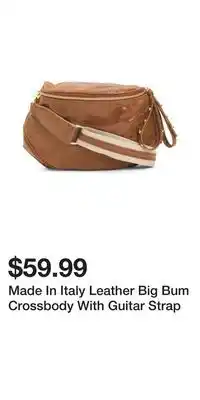 TJ Maxx Made In Italy Leather Big Bum Crossbody With Guitar Strap offer