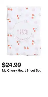 TJ Maxx My Cherry Heart Sheet Set offer