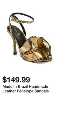 TJ Maxx Made In Brazil Handmade Leather Penelope Sandals offer