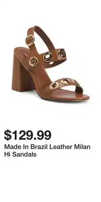 TJ Maxx Made In Brazil Leather Milan Hi Sandals offer