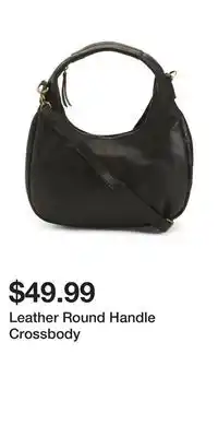 TJ Maxx Leather Round Handle Crossbody offer