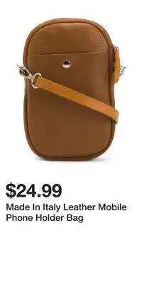 TJ Maxx Made In Italy Leather Mobile Phone Holder Bag offer