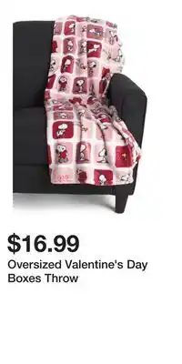 TJ Maxx Oversized Valentine's Day Boxes Throw offer