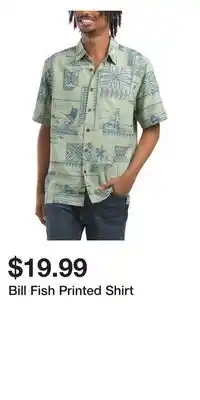 TJ Maxx Bill Fish Printed Shirt offer