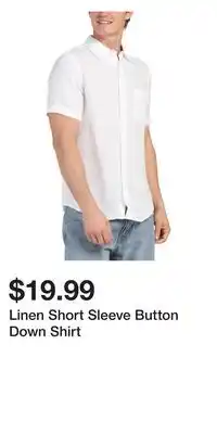 TJ Maxx Linen Short Sleeve Button Down Shirt offer