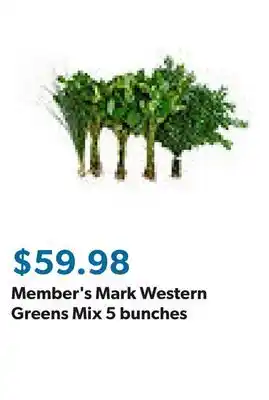 Sam's Club Member's Mark Western Greens Mix 5 bunches offer