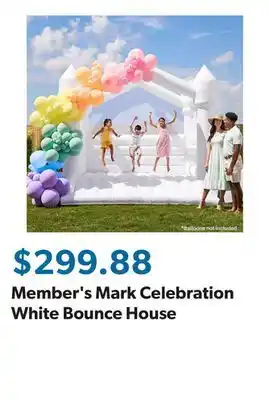 Sam's Club Member's Mark Celebration White Bounce House offer