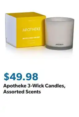 Sam's Club Apotheke 3-Wick Candles, Assorted Scents offer