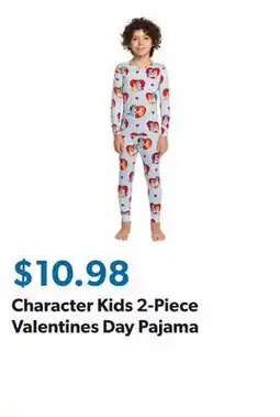 Sam's Club Character Kids 2-Piece Valentines Day Pajama offer