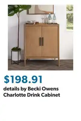 Sam's Club details by Becki Owens Charlotte Drink Cabinet offer