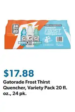 Sam's Club Gatorade Frost Thirst Quencher, Variety Pack 20 fl. oz., 24 pk offer