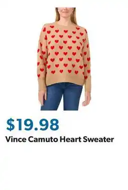 Sam's Club Vince Camuto Heart Sweater offer