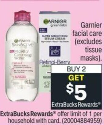 CVS Garnier Facial Care offer