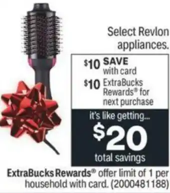 CVS Revlon Appliances offer