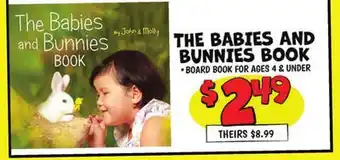 Ollie's THE BABIES AND BUNNIES BOOK offer