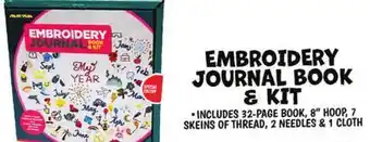 Ollie's EMBROIDERY JOURNAL BOOK & KIT offer