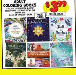 Ollie's ADULT COLORING BOOKS offer