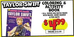 Ollie's TAYLOR SWIFT COLORING & ACTIVITY BOOK offer