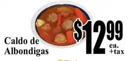 Baja Ranch Caldo de Albondigas offer