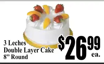 Baja Ranch 3 Leches Double Layer Cake 8" Round offer