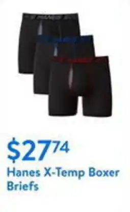 Walmart Hanes X-Temp Boxer Briefs offer