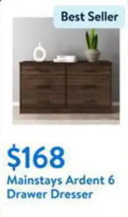 Walmart Mainstays Ardent 6 Drawer Dresser offer